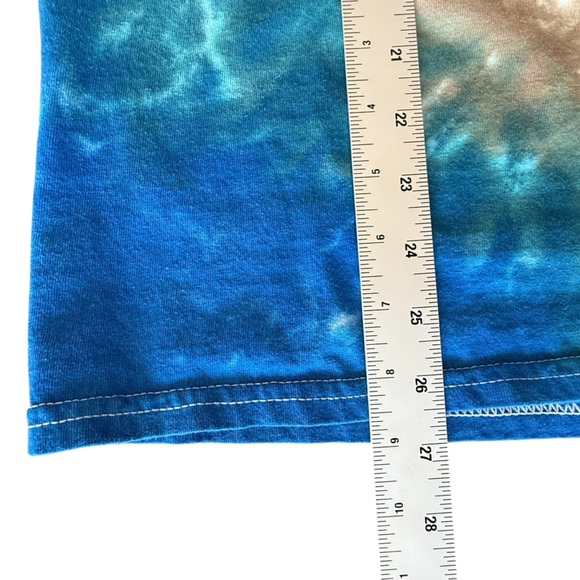 Grateful Dead Liquid Blue Tie Dye Vintage Concert Tour Shirt Size M - Picture 9 of 10